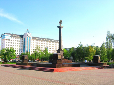 Памятная стела «Город воинской славы».