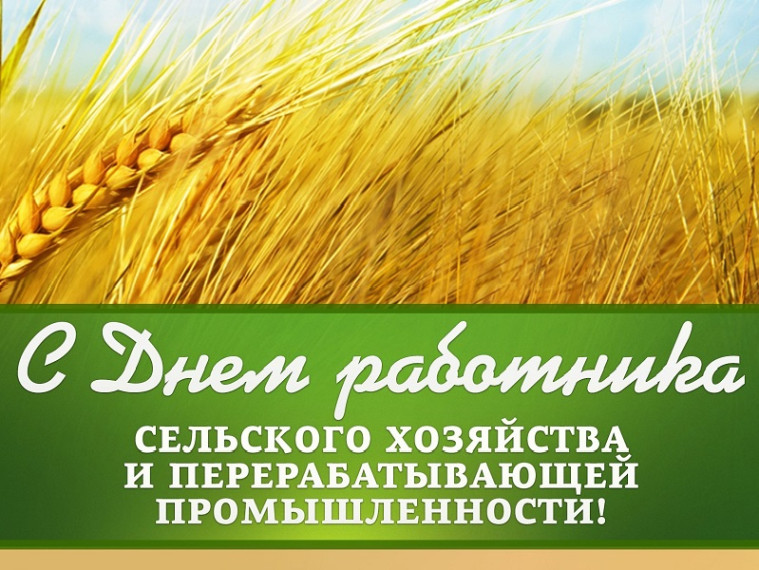 Официальное поздравление с Днем работника сельского хозяйства и перерабатывающей промышленности от Председателя Совета депутатов Старооскольского городского округа Т. Карпачевой и главы администрации Старооскольского городского округа А. Чеснокова.