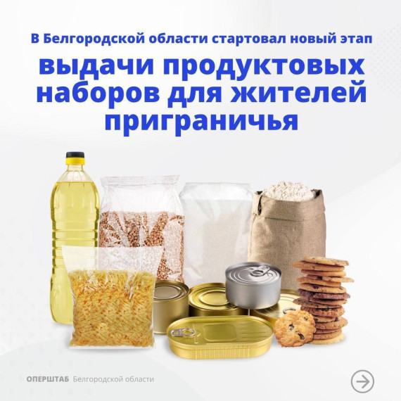 В формат выдачи продуктовых наборов для жителей приграничных территорий Белгородской области внесены коррективы.