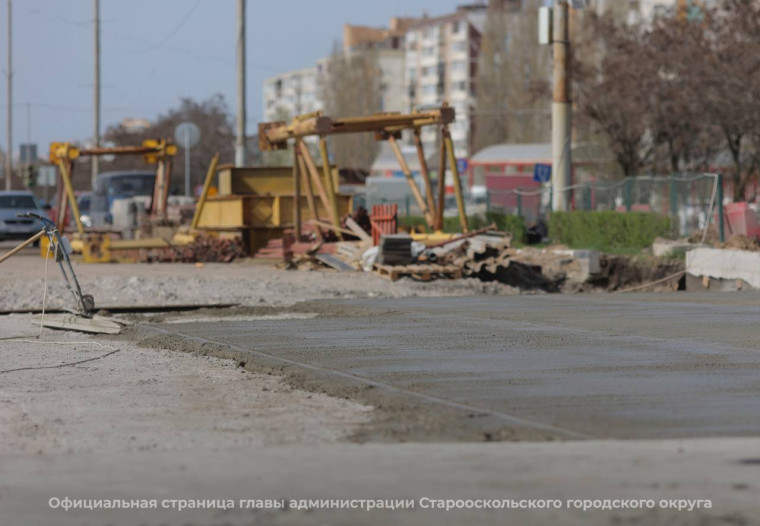Андрей Чесноков проинспектировал ход ремонта путепроводов в Старом Осколе.