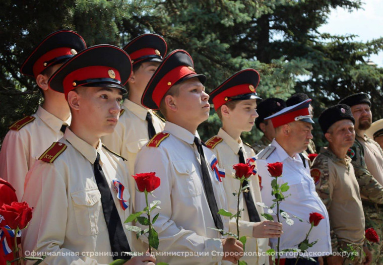 В Старом Осколе состоялось торжественное открытие бюста Героя Российской Федерации.